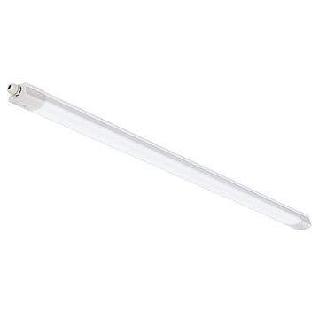 Luminario Storm Linear 40W opción luz neutra (4000K) o neutra fría (5000K) 120-277V preparado para conexión continua entre luminarios de Luceco