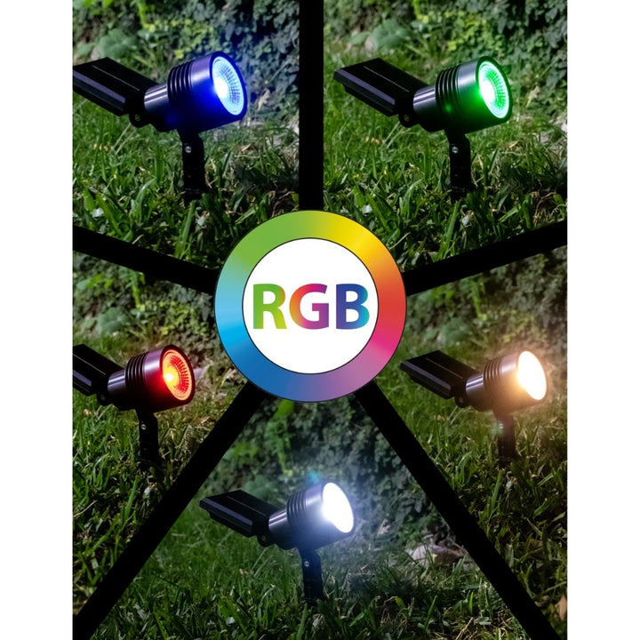Estaca solar LED RGB IP65 de ICON