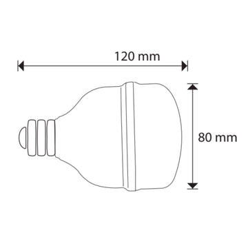 Foco Alta Potencia LED 20W E26 100-240V opción luz neutro cálido (3000K) y frío cuerpo (6500K) plástico de ICON