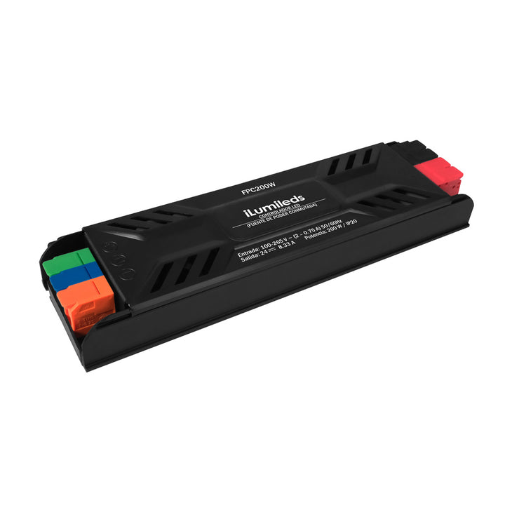 Fuente de poder conmutada 200W (160W máx.) 24Vcc 100-265Vca para interiores de iLumileds