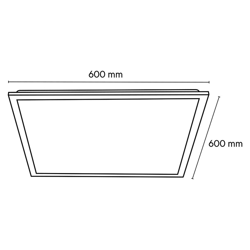 Panel LED Backlight 40W 59.5cmx59.5cm opciones color de luz neutra (4100K) y fría (6500K) 90-277V AFP de Megamex