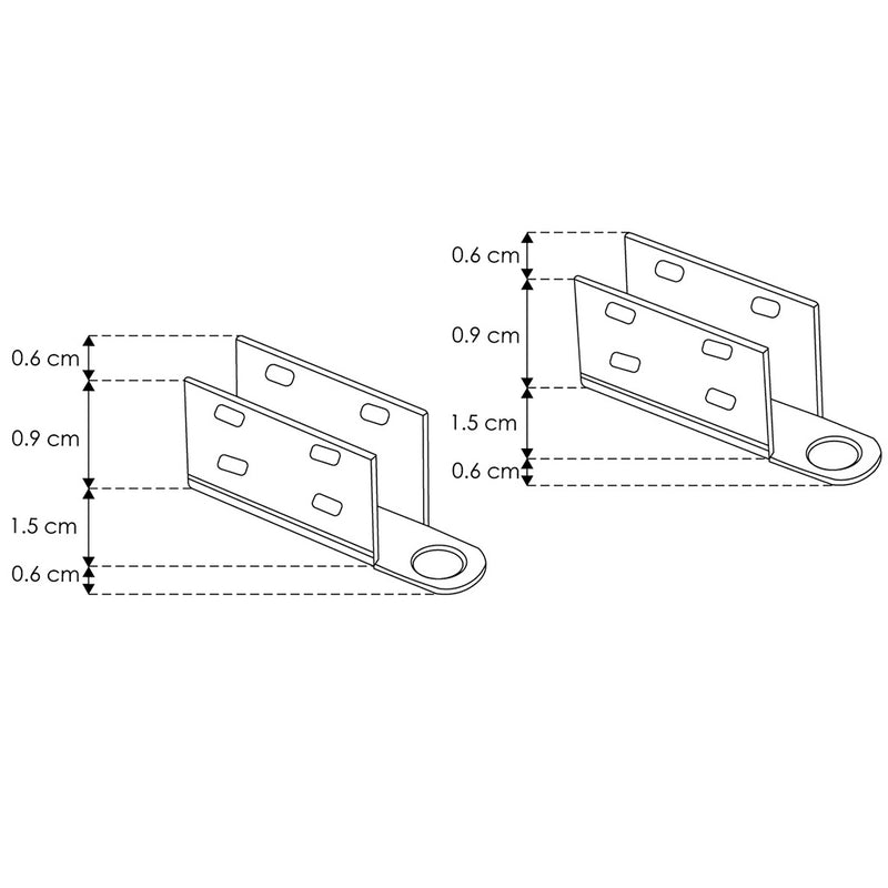 Kit de 2 grapas de sujeción para tiras de LED modelos LA2835168270410, LA2835168NW0410 de iLumileds