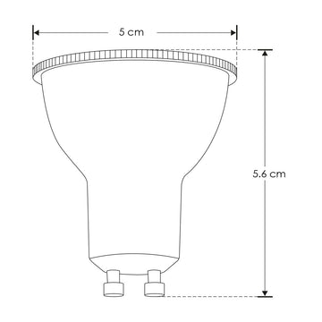 Lámpara MR16 7W GU10 ángulo de salida ajustable de 38° a 60° luz cálida (3000K) o fría (6500K) 85-265V de iLumileds