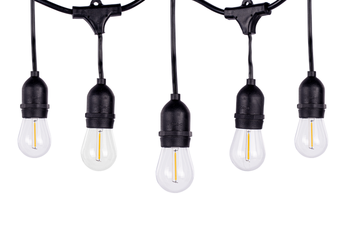 Guirnalda LED vintage 15 sockets (focos incluidos) 14.6m 15W 2700K de ICON