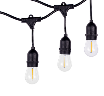 Guirnalda LED vintage 15 sockets (focos incluidos) 14.6m 15W 2700K de ICON