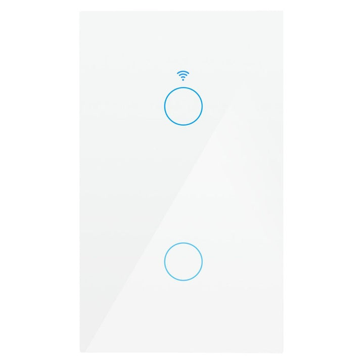 Interruptor Smart WiFi doble con neutro opción acabado blanco o negro de ICON