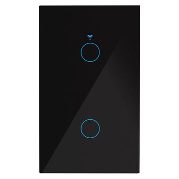 Interruptor Smart WiFi doble con neutro opción acabado blanco o negro de ICON