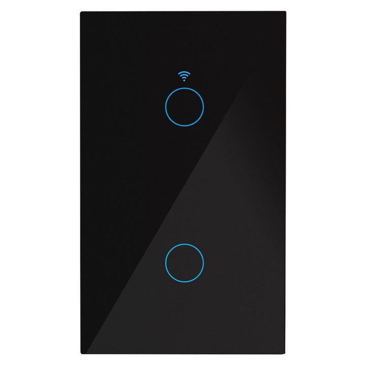 Interruptor Smart WiFi doble con neutro opción acabado blanco o negro de ICON