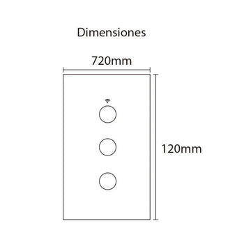 Interruptor Smart WiFi triple con neutro opción acabado blanco o negro de ICON
