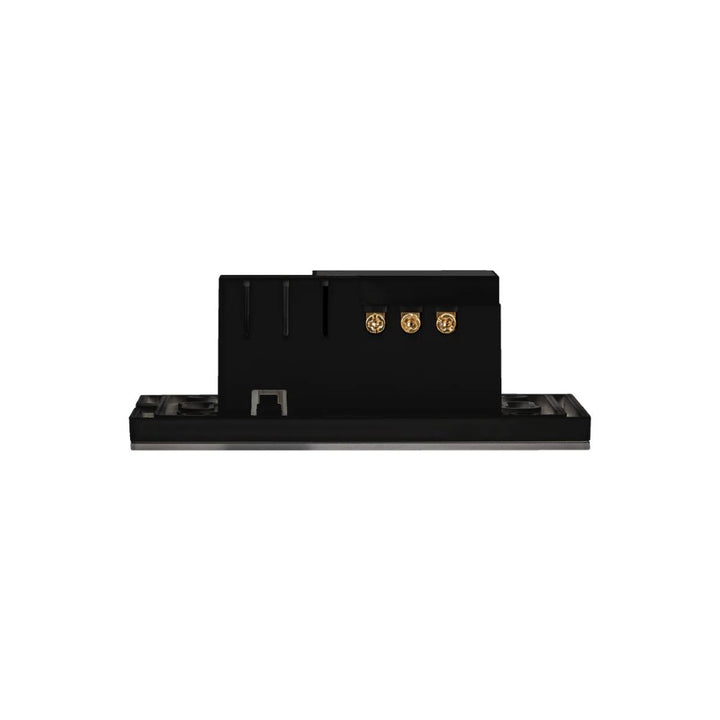 Interruptor Doble + Tomacorriente Smart WiFi opción acabado blanco o negro de ICON