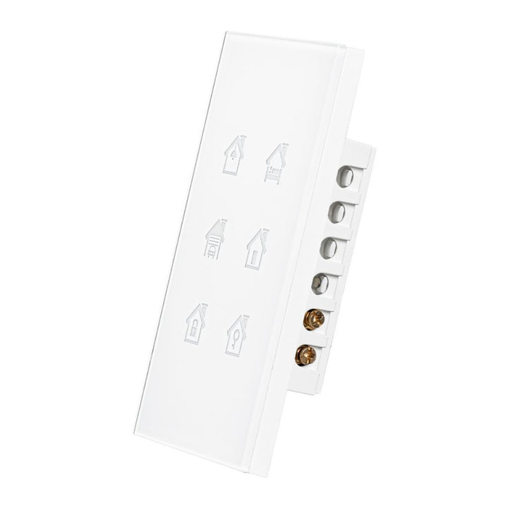 Interruptor Smart WiFi para detonar escenas, 6 interruptores opción acabado blanco o negro de ICON