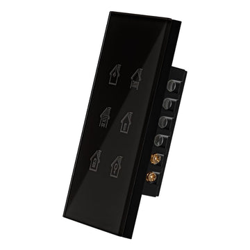 Interruptor Smart WiFi para detonar escenas, 6 interruptores opción acabado blanco o negro de ICON