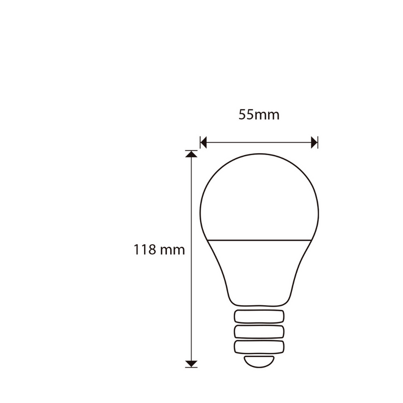 Bulbo ECO 9W A60 E26 127V luz fría de ICON