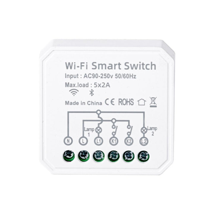 Módulo Switch On/Off Smart WiFi doble salida control independiente de ICON