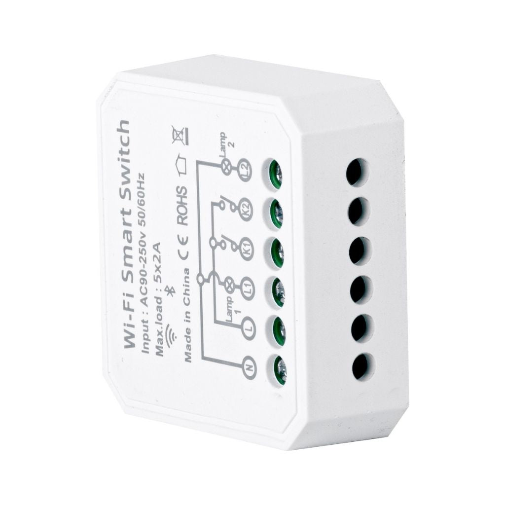 Módulo Switch On/Off Smart WiFi doble salida control independiente de ...