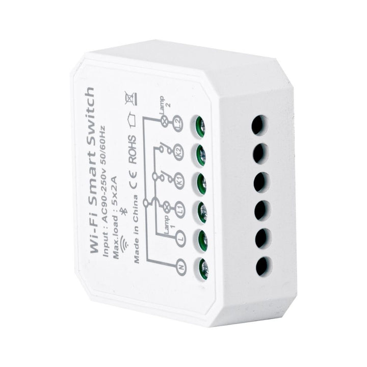 Módulo Switch On/Off Smart WiFi doble salida control independiente de ICON