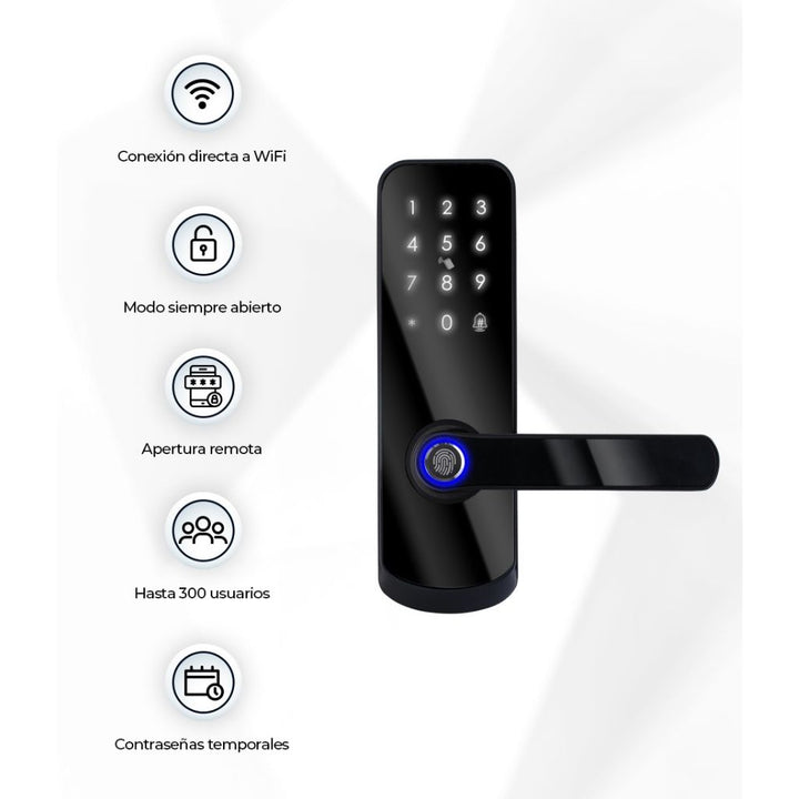 Cerradura inteligente WiFi 22 x 7 x 2 cm de ICON