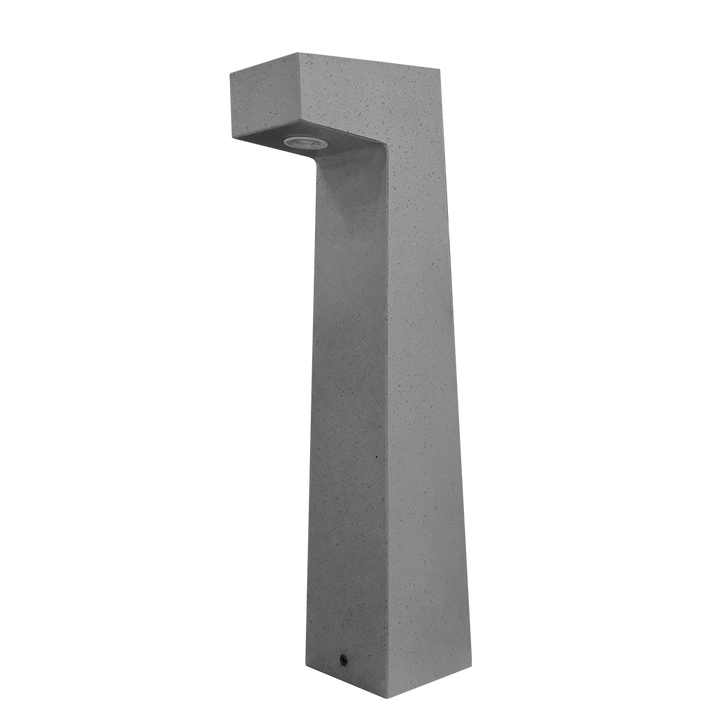 Bolardo de concreto Cairo 5W 38° luz cálida (3000K), 70cm de altura 110-130V de iLumileds