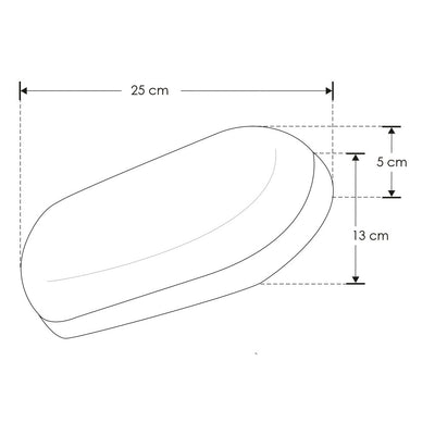 Ovalo de luz tipo bulk para muro 20W luz cálida fabricado en policarbonato de iLumileds