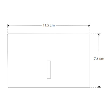 Luminario de cortesía salida de luz lineal con sensor de movimiento oculto 2W luz cálida (3000K), compatible con registro tipo chalupa, de policarbonato negro y blanco, 85-265V de iLumileds