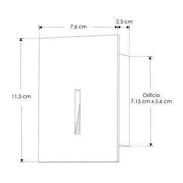 Luminario vertical de cortesía salida de luz lineal con sensor de movimiento oculto 2W luz cálida (3000K), compatible con registro tipo chalupa, de policarbonato negro y blanco, 85-265V de iLumileds