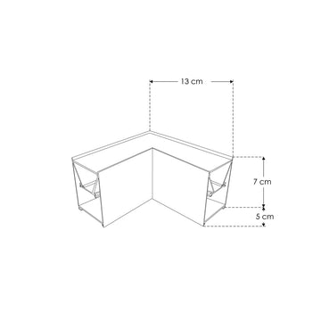 Cople de 90° horizontal iluminado 10W para luminarios de la serie ILUINTB, 85 - 277 Vca de iLumileds