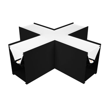 Cople en forma de cruz iluminado 12W para luminarios de la serie ILUINTB, 85 - 277 Vca de iLumileds