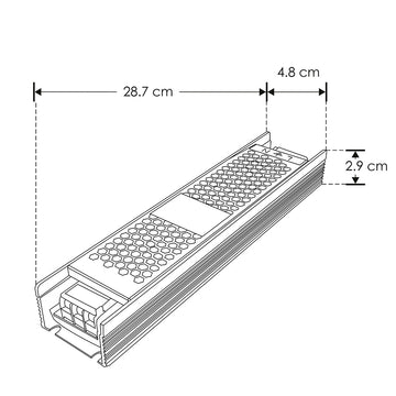Fuente de poder atenuable 200W (160W máx.) 48V cc compatible con 5 modos: TRIAC, 0-10V, 1-10V, PWM y potenciómetro de iLumileds