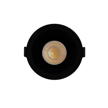 Downlight 12W 60° con louver CRI90 (Ø 8.5cm), cambio de color de luz con switch (cáido 3000K - neutro 4000K - frío 6000K) 85-277V de iLumileds