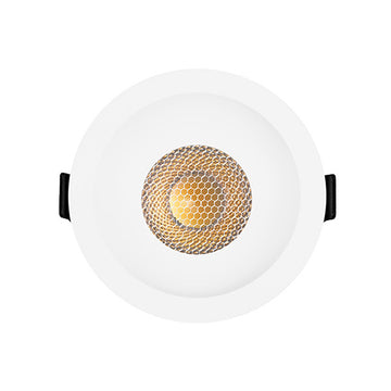 Downlight 18W 60° con louver CRI90 (Ø 10.5cm), cambio de color de luz con switch (cáido 3000K - neutro 4000K - frío 6000K) 85-277V de iLumileds