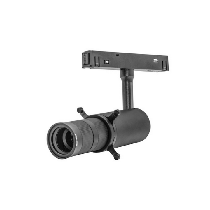 Luminario elipsoidal dirigible con cortadores de luz , ángulo ajustable 10° a 50° 10W 3000K para riel magnético de iLumileds