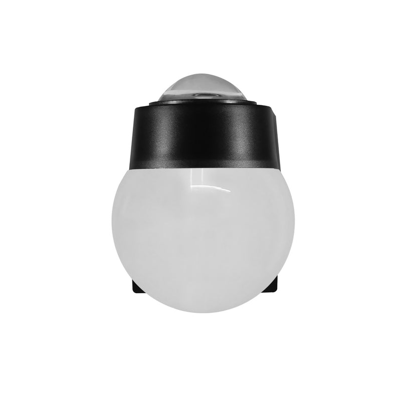 Luminario de muro 7W con una salida de luz indirecta de 45° y salida de luz frontal difusa, luz cálida (3000K) 100-265V IP65 fabricado en policarbonato de iLumileds