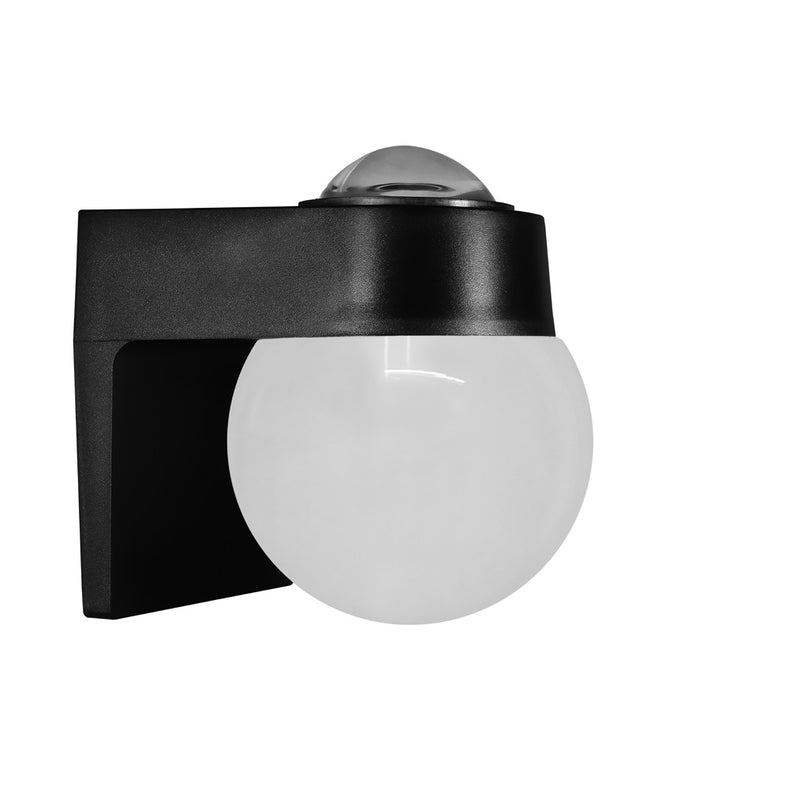 Luminario de muro 7W con una salida de luz indirecta de 45° y salida de luz frontal difusa, luz cálida (3000K) 100-265V IP65 fabricado en policarbonato de iLumileds
