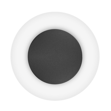 Luminario decorativo de muro circulo Ø25cm 9W luz cálida acabado dorado o negro con fondo blanco de iLumileds