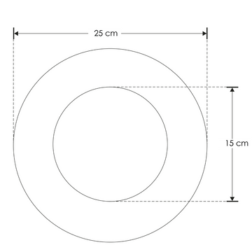 Luminario decorativo de muro circulo Ø25cm 9W luz cálida acabado dorado o negro con fondo blanco de iLumileds