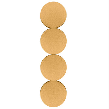 Luminario decorativo de muro triple circulo 15W luz cálida acabado dorado de iLumileds