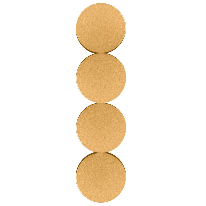 Luminario decorativo de muro triple circulo 15W luz cálida acabado dorado de iLumileds