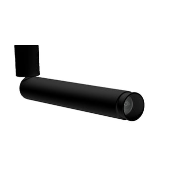 Proyector cilíndrico 5W ángulo de salida ajustable 10 a 50°,  cuerpo de 40cm, luz cálida (3000K) opción acabado negro o blanco de línea Europea iLumileds