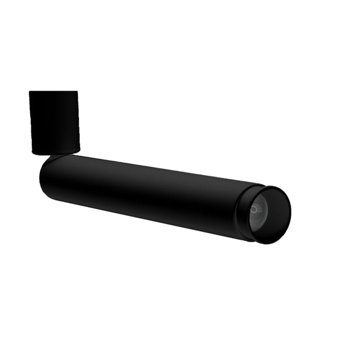 Proyector cilíndrico 5W ángulo de salida ajustable 10 a 50°,  cuerpo de 40cm, luz cálida (3000K) opción acabado negro o blanco de línea Europea iLumileds