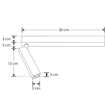 Luminario sobreponer una cabeza lineal dirigible 5W 38° luz cálida acabado negro de iLumileds