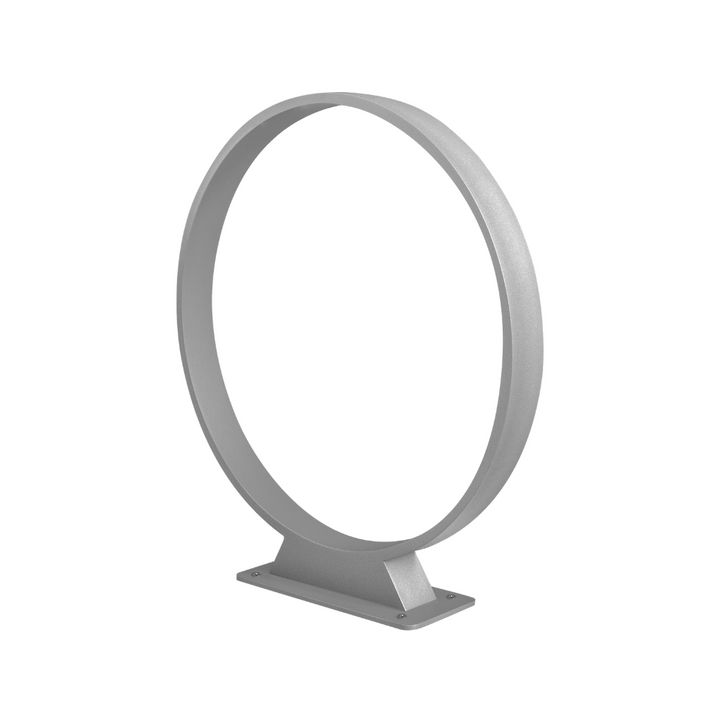 Bolardo aro de luz Gropi 5W luz cálido Ø40cm acabado gris con acrílico difuso anti-reflejante de iLumileds