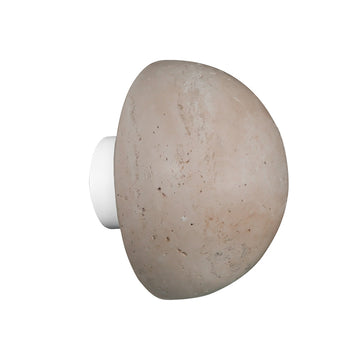 Luminario MaLma Travertino arbotante 5W luz indirecta cálida (3000K), fabricado en Travertino beige, apro para zonas húmedas 85-265V de línea Europea iLumileds