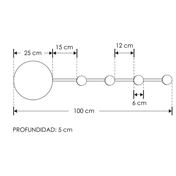 Luminario decorativo contemporaneo en efecto simétrico luz indirecta 12w luz cálida acabado negro de iLumileds