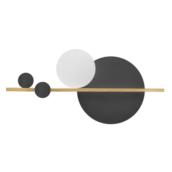 Luminario decorativo contemporaneo en efecto simétrico luz indirecta 13w luz cálida acabado dorado / negro / blanco de iLumileds
