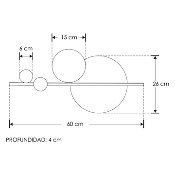 Luminario decorativo contemporaneo en efecto simétrico luz indirecta 13w luz cálida acabado dorado / negro / blanco de iLumileds