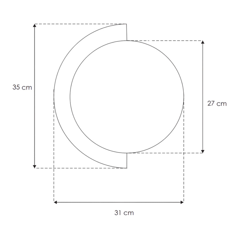 Luminario TaLó para muro 16W luz cálida 3000K fabricado en aluminio acabado negro 100-265V de línea Europea iLumileds