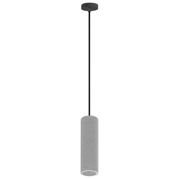 Luminario Liani suspender cilíndrico de yeso base GU10 acabado gris o blanco de iLumileds
