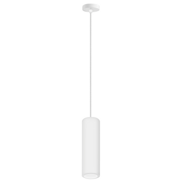 Luminario Liani suspender cilíndrico de yeso base GU10 acabado gris o blanco de iLumileds