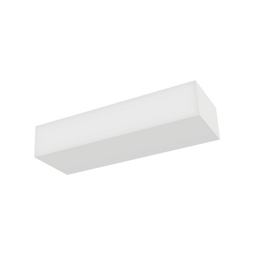 Luminario rectangular de Yeso 18.5cm para muro, incluye base G9 de iLumileds