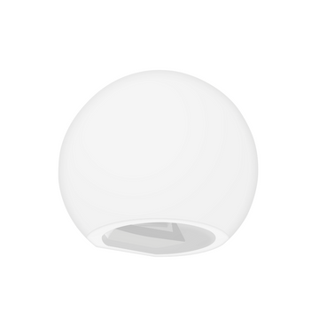 Luminario esférico de Yeso para muro, incluye base G9 de iLumileds